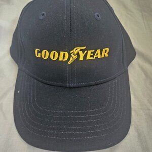 GOODYEAR HAT DARK BLUE STRAPBACK ADJUSTABLE !!